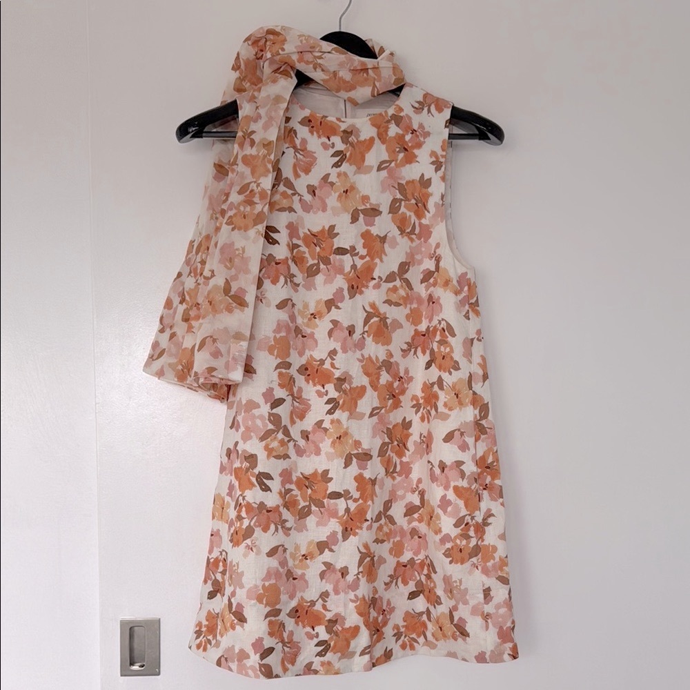 Peony Swimwear Dress with Scarf